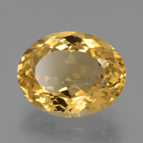 Citrino amarillo natural de 7,80 ct, corte óvalo, VVS