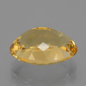 Citrino amarillo natural de 7,80 ct, corte óvalo, VVS