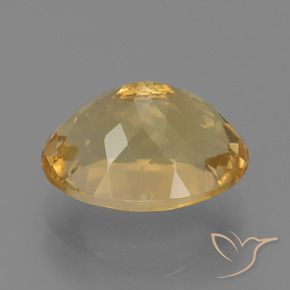 Citrino Dorado claro natural de 7.42 ct, Ovalada, VVS