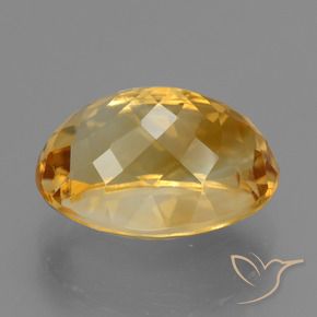 Citrino Dorado naranja intenso natural de 7.08 ct, Ovalada, VVS