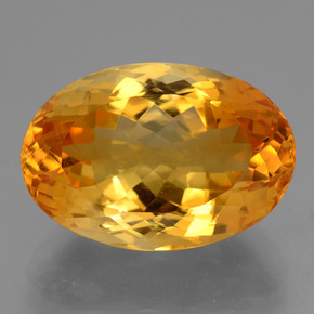 Citrino oro natural de 13,46 ct, corte óvalo, VVS