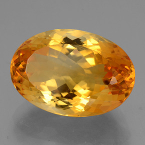 Citrino oro natural de 13,46 ct, corte óvalo, VVS