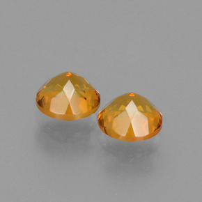 Gemas de citrino oro natural de  ct, corte redondo, VVS-VS