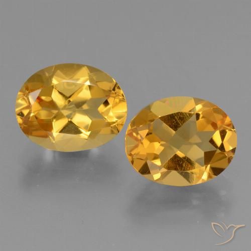 4.65ctw Natural Dorado oscuro Citrino, Ovalada, VVS