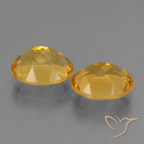 Gemas de Citrino Dorado oscuro natural de 4.65 ct, Ovalada, VVS