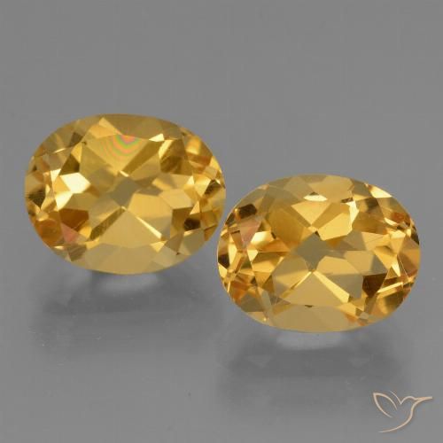 5.64ctw Natural Dorado oscuro Citrino, Ovalada, VVS-VS