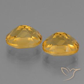 Gemas de Citrino Dorado oscuro natural de 5.64 ct, Ovalada, VVS-VS