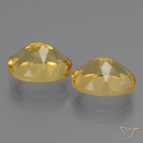 Gemas de Citrino Naranja dorado intenso natural de 5.04 ct, Ovalada, VVS-VS