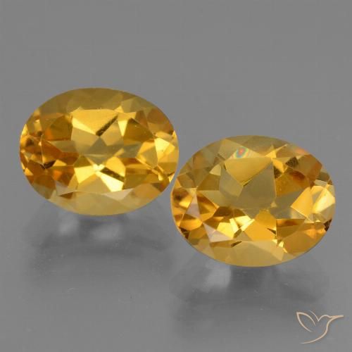 5.25ctw Natural Naranja dorado intenso Citrino, Ovalada, VVS-VS