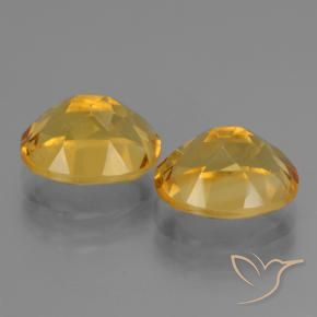 Gemas de Citrino Naranja dorado intenso natural de 5.25 ct, Ovalada, VVS-VS