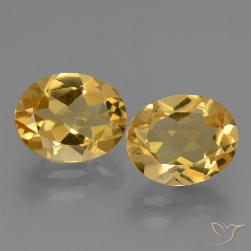 4.66ctw Natural Dorado oscuro medio Citrino, Ovalada, VVS-VS