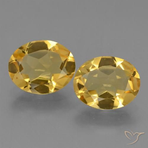 3.96ctw Natural Dorado medio Citrino, Ovalada, VVS