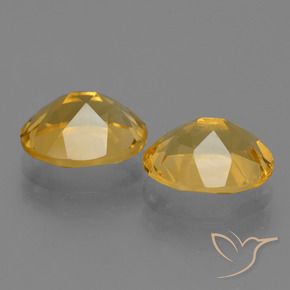 Gemas de citrino dorado natural de 4,78 ct, corte óvalo, VVS