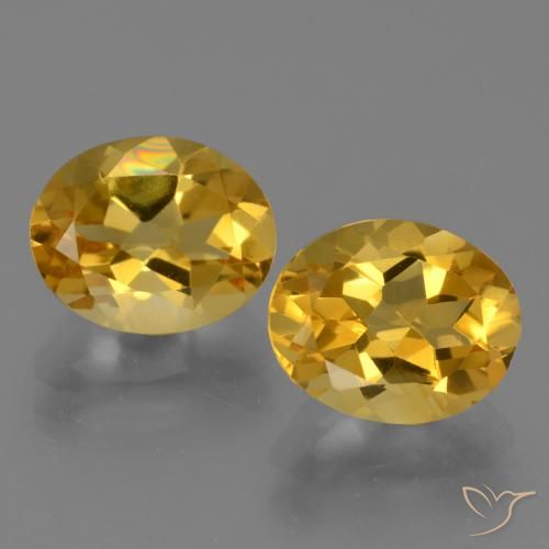 4.98ctw Natural Dorado intenso Citrino, Ovalada, VVS