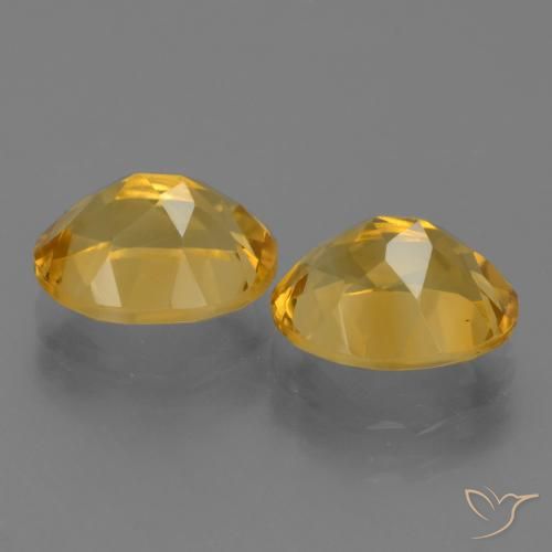 Gemas de Citrino Dorado intenso natural de 4.98 ct, Ovalada, VVS