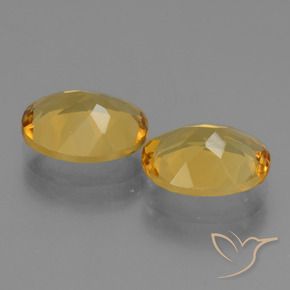 Gemas de Citrino Dorado natural de 4.27 ct, Ovalada, VVS-VS