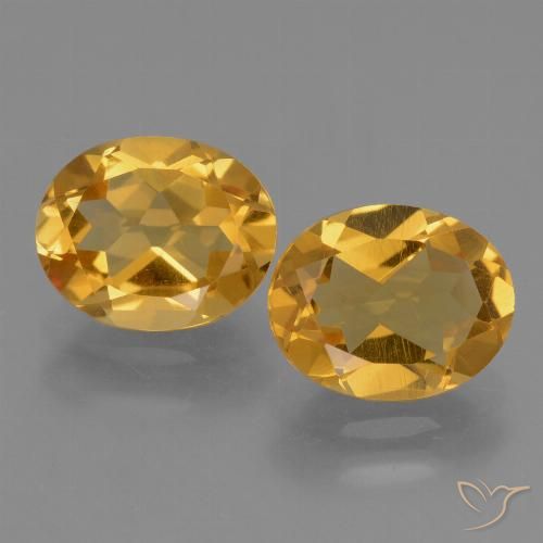4.82ctw Natural Dorado oscuro Citrino, Ovalada, VVS-VS
