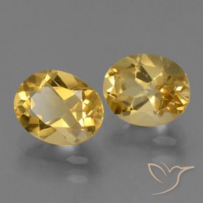 Gemas de Citrino Dorado medio natural de 4.79 ct, Ovalada, VVS