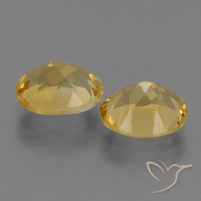 Gemas de Citrino Dorado medio natural de 4.79 ct, Ovalada, VVS