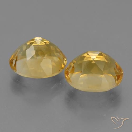 Gemas de Citrino Dorado oscuro medio natural de 5.55 ct, Ovalada, VVS