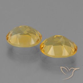 Gemas de Citrino Dorado natural de 4.94 ct, Ovalada, VVS
