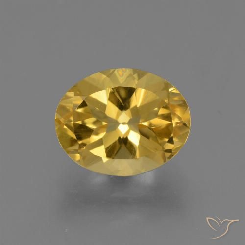 2.30ct Natural Dorado medio Citrino, Ovalada, VS