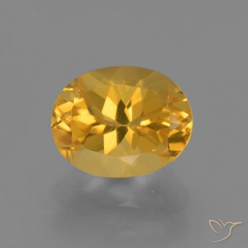 2.58ct Natural Naranja dorado Citrino, Ovalada, VVS-VS