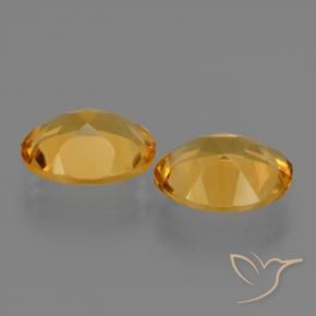 Gemas de Citrino Dorado oscuro natural de 4.02 ct, Ovalada, VS