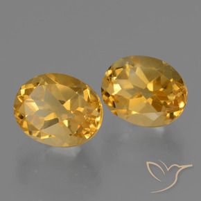 Gemas de citrino naranja dorado intenso natural de 6,30 ct, corte óvalo, VVS-VS