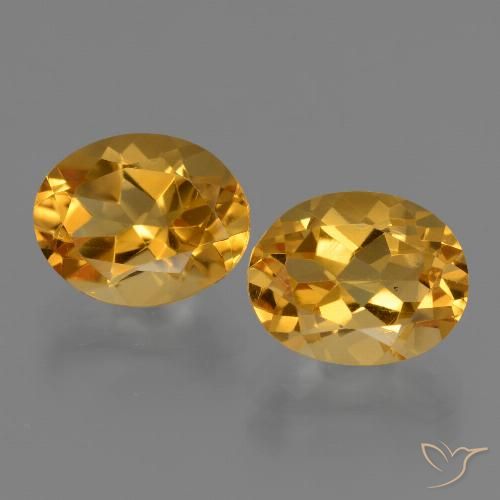 5.28ctw Natural Dorado oscuro Citrino, Ovalada, VVS-VS