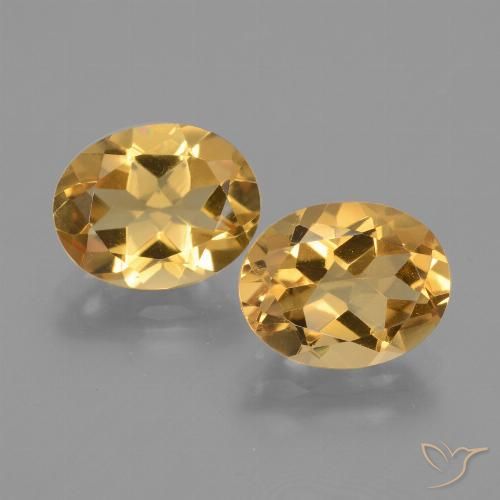 4.60ctw Natural Dorado oscuro medio Citrino, Ovalada, VVS