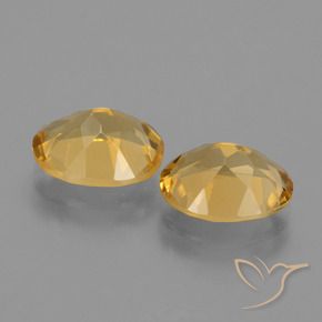 Gemas de Citrino Dorado oscuro medio natural de 4.60 ct, Ovalada, VVS