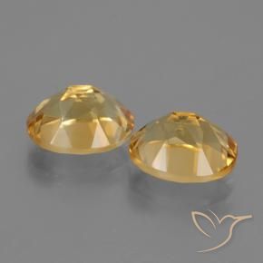 Gemas de Citrino Dorado oscuro medio natural de 5.30 ct, Ovalada, VVS-VS