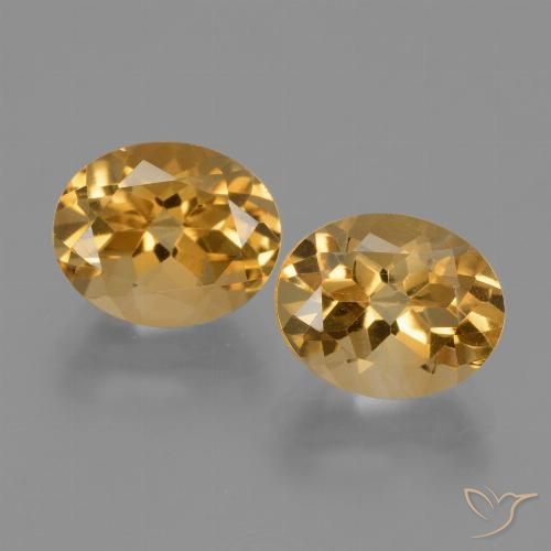 5.58ctw Natural Dorado naranja Citrino, Ovalada, VVS-VS