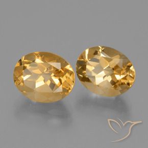 Gemas de Citrino Dorado naranja natural de 5.58 ct, Ovalada, VVS-VS