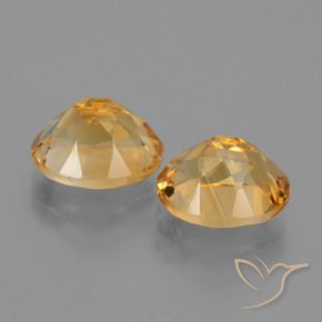 Gemas de Citrino Dorado naranja natural de 5.58 ct, Ovalada, VVS-VS