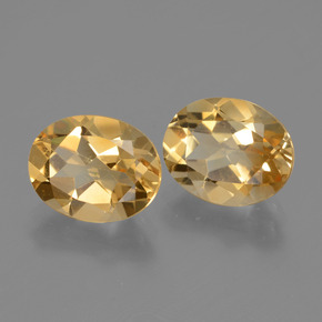 Gemas de citrino dorado natural de 4,84 ct, corte óvalo, VVS-VS