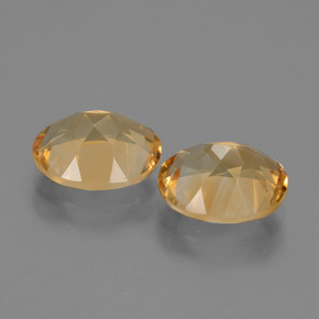 Gemas de citrino dorado natural de 4,84 ct, corte óvalo, VVS-VS