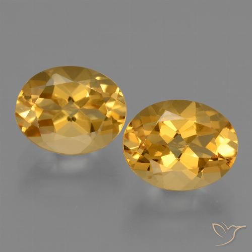5.42ctw Natural Dorado oscuro Citrino, Ovalada, VVS-VS