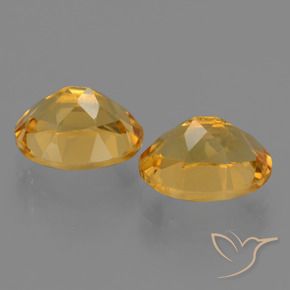 Gemas de Citrino Dorado oscuro natural de 5.42 ct, Ovalada, VVS-VS