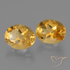 Gemas de Citrino Naranja dorado intenso natural de 5.03 ct, Ovalada, VVS