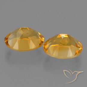 Gemas de Citrino Naranja dorado intenso natural de 5.03 ct, Ovalada, VVS