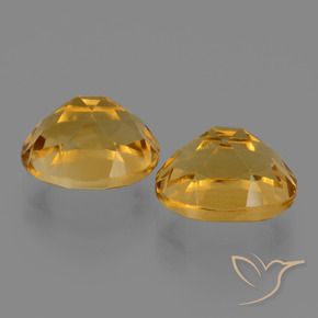 Gemas de Citrino Dorado oscuro natural de 5.62 ct, Ovalada, VVS-VS