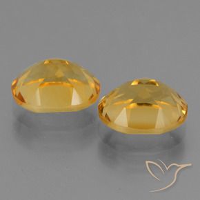 Gemas de Citrino Naranja dorado intenso natural de 5.25 ct, Ovalada, VVS