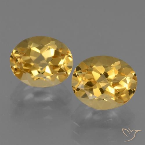 4.92ctw Natural Naranja dorado intenso Citrino, Ovalada, VVS