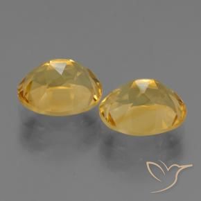 Gemas de Citrino Naranja dorado intenso natural de 4.92 ct, Ovalada, VVS