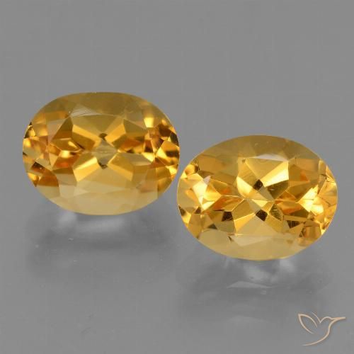 4.96ctw Natural Naranja dorado intenso Citrino, Ovalada, VVS