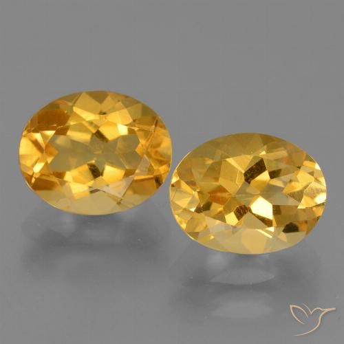 5.09ctw Natural Dorado oscuro Citrino, Ovalada, VVS
