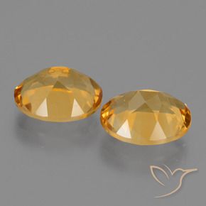 Gemas de Citrino Dorado naranja natural de 4.90 ct, Ovalada, VS