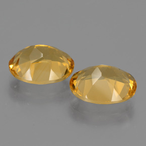 Gemas de citrino dorado natural de 4,66 ct, corte óvalo, VVS-VS